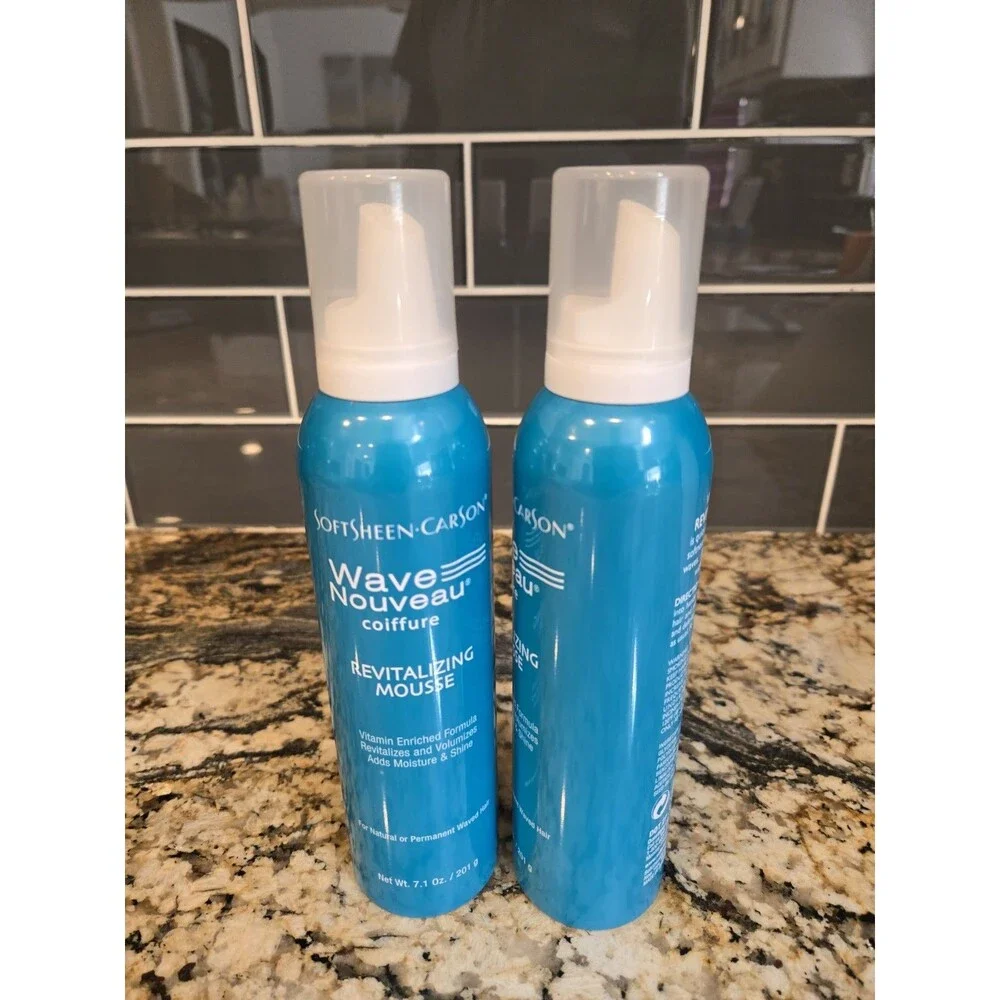 2 X SOFT SHEEN Carson Wave Nouveau REVITALIZING MOUSSE 7.1 OZ